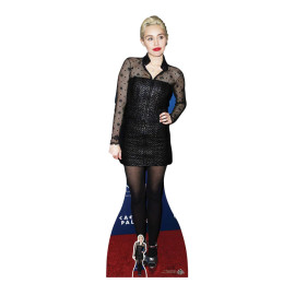 Figurine en carton taille reelle Miley Cyrus (Robe Noire) 171cm