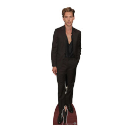 Figurine en carton taille réelle - Austin Butler en Costume Noir - Acteur Américain - Hauteur 184 cm