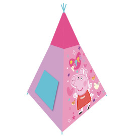 Tente de Jeu Tipi - Peppa Pig Cœurs - 100X100X135 cm