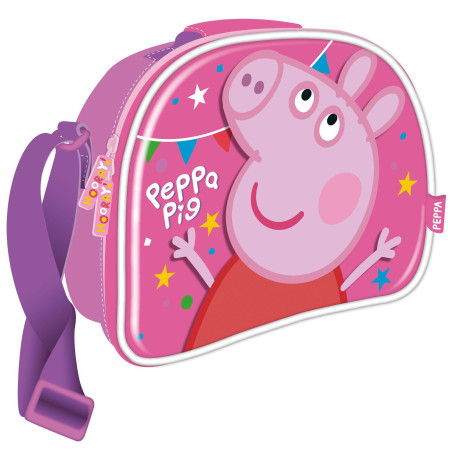 Sac à Lunch Isotherme 3D - Peppa Pig - 26x21x11 cm