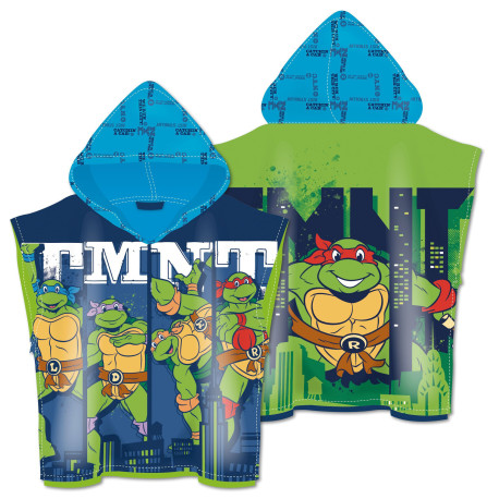 Poncho Microfibre - Les Tortues Ninja - 55x55CM