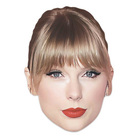 Masque en carton - Taylor Swift - Chanteuse - Taille A4