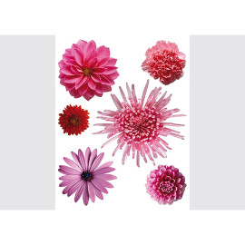 Violet flower big, Grand sticker mural 65 x 85 cm