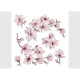 Stickers Fleurs Magnolia Blossom - 1 planche 30x30cm