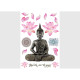 Stickers Buddha 3D - 1 planche 42,5 x 65 cm