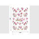 Stickers Fleurs Magnolia - 1 planche 42,5 x 65 cm