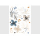 Stickers - Graphiques Vectoriels Floraux - 1 planche 65 x 85 cm