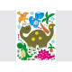 Stickers - Dinosaure Velky et ses amis - 1 planche 65x85 cm