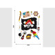 Stickers - Objets de Pirates - 1 planche 65x85 cm