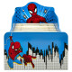 Lit bois Spiderman bleu et rouge - 140x70 cm