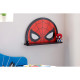 vue chambre Etagère murale visage de Spiderman 42x8x27 cm
