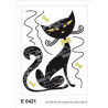 Stickers Animaux - Glamour Chats Noirs Boy - 1 planche 65 x 85 cm