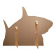 Figurine en carton requin blanc + une mini figurine