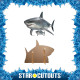 Figurine en carton requin blanc + une mini figurine