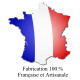 Logo Fabrication 100 % Française et Artisanale matelas 140x70 cm