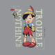 Tableau intissé Pinocchio Timide