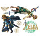 tous les éléments de la planche Sticker géant Zelda et Link - Jeu vidéo Zelda Tears of the Kingdom