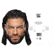 Masque en carton - Roman Reigns - Catcheur - Taille A4