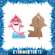 Figurine en carton Baby Girl Shark (rose) Hauter 93 cm