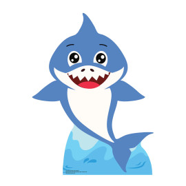 Figurine en carton Baby Boy Shark (Bleu) Hauter 93 cm