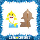 Figurine en carton Baby Shark bébé (jaune) Hauter 93 cm