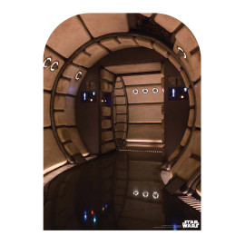 Figurine en carton backdrop Star Wars Décor couloir du Faucon Millenium Haut 130 CM
