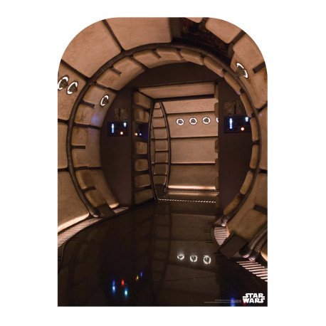 Figurine en carton backdrop Star Wars Décor couloir du Faucon Millenium Haut 130 CM