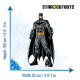 Figurine en carton Batman avec sa cape Hauteur 189 cm