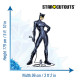 Figurine en carton (Batman) Catwoman avec son fouet Hauteur 179 cm