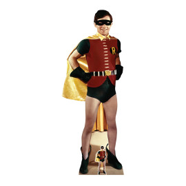 Figurine en carton Batman et Robin film 1966 Robin Burt Ward Hauteur 173 cm