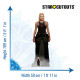 Figurine en carton Katee Sackhoff actrice de la série Battlestar Galactica Hauteur 169 cm