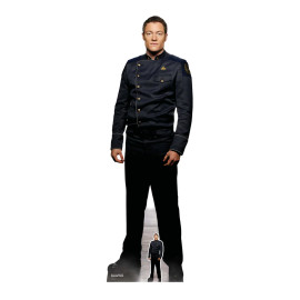 Figurine en carton Tahmoh Penikett acteur de la série Battlestar Galactica Hauteur 189 cm