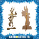 Figurine en carton Bib bip et coyote Hauteur 144 cm