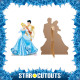 Figurine en carton Disney Princesse Cendrillon et le Prince Charmant Hauteur 79 cm