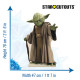 Figurine en carton Maitre Yoda Star Wars Hauteur 76 cm