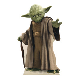 Figurine en carton Maitre Yoda Star Wars Hauteur 76 cm