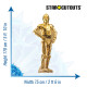 Figurine en Carton Robot C3PO Star Wars Hauteur 178 CM