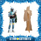 Figurine en carton Boba Fett Mandalorian Saga Star Wars Hauteur 96 cm