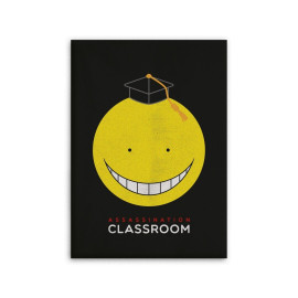 Plaid Manga - Assassination Classroom - Smiley Jaune - 130 cm x 160 cm