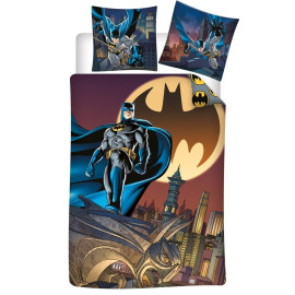 Parure de lit réversible Logo Batman Ombre - 140 cm x 200 cm