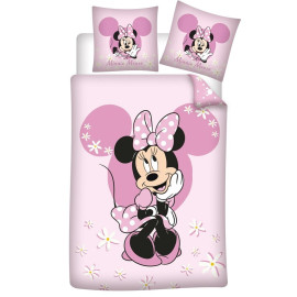 Parure de lit réversible Disney Minnie - 140 cm x 200 cm