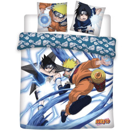 Parure de lit réversible Naruto & Itachi - 140 cm x 200 cm