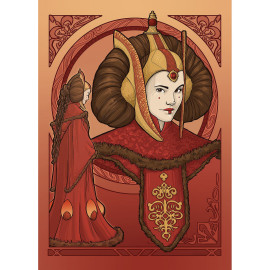 Poster d'Art - Star Wars - Queen Padmé Amidala - 30 x 40 cm