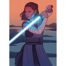 Poster d'Art - Star Wars - Rey Skywalker - 30 x 40 cm