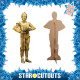  SC1076 Figurine en Carton Droïde C3PO Star Wars H 179 CM 