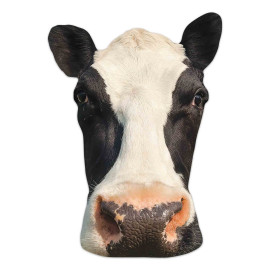 Masque en carton Vache type Prim'Holstein - Haut 27 cm