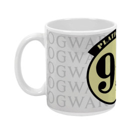 Mug en céramique- Logo Noir Harry Potter 9 3/4 - 350ml