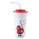 Gobelet Paille Mascotte JO 2024 400 Ml