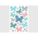 Stickers papillons multicolores - 1 planche 42,5 x 65 cm