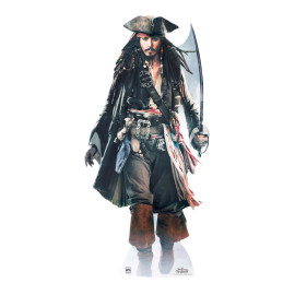 Figurine en carton Captain Jack Sparrow Disney H 184 CM